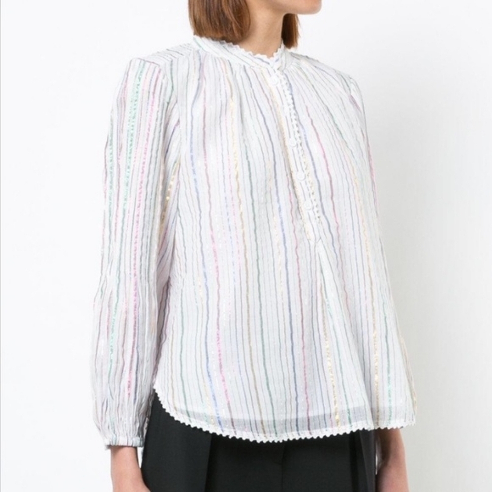 Apiece Apart Papyrus Striped Blouse 2